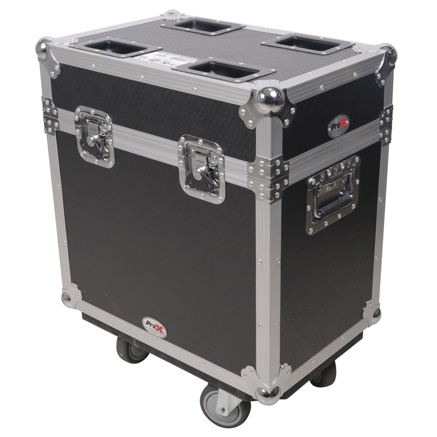 ProX XS-MH16X2W Moving Head Flight Case for 2 Units With Casters