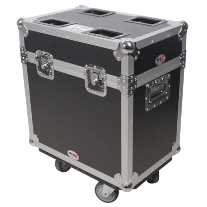 ProX XS-MH16X2W Moving Head Flight Case for 2 Units With Casters