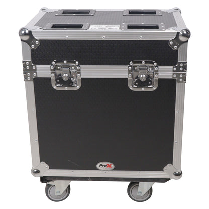 ProX XS-MH16X2W Moving Head Flight Case for 2 Units With Casters