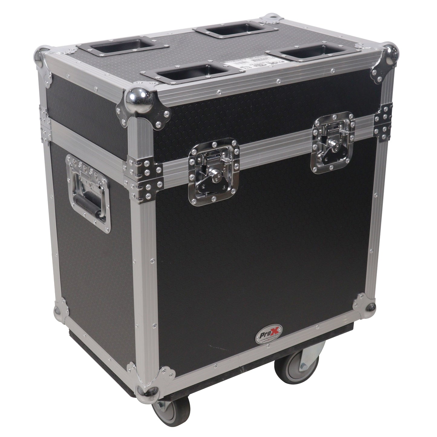 ProX XS-MH16X2W Moving Head Flight Case for 2 Units With Casters