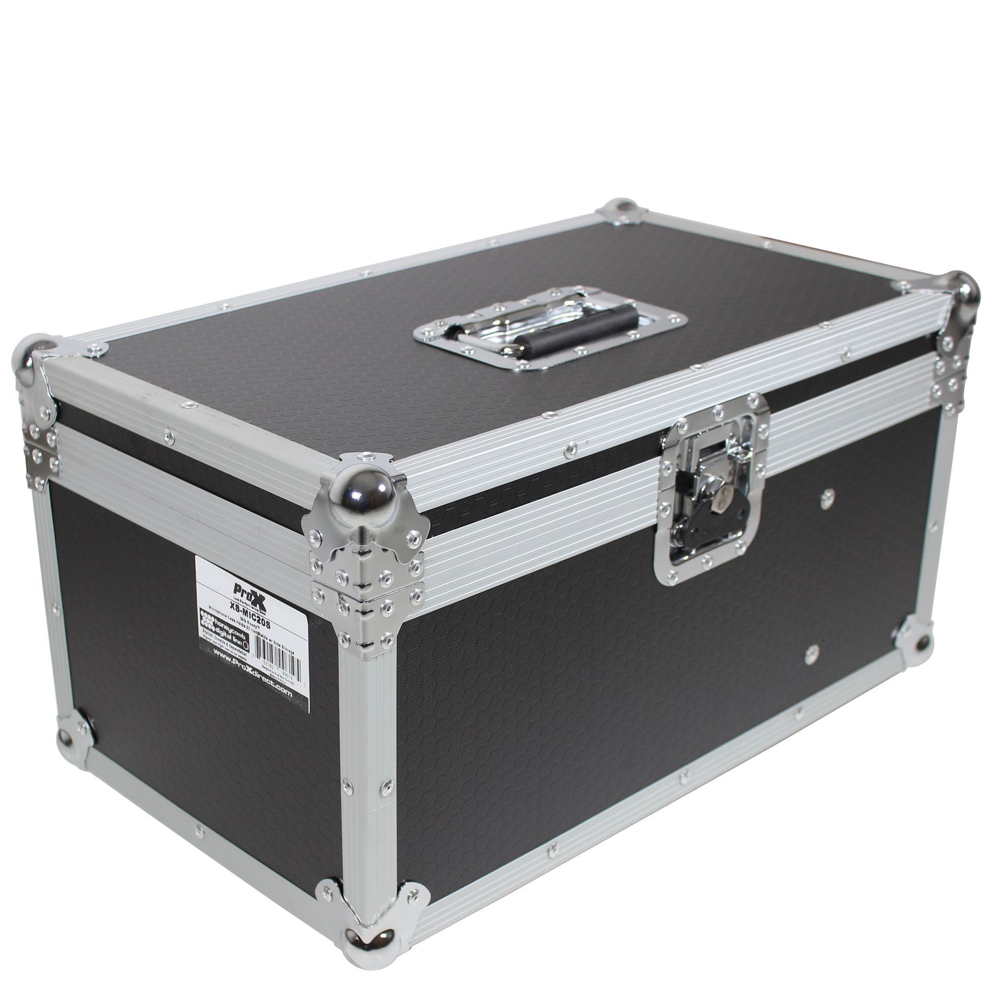 ProX Microphone Accessory Case ATA Flight Case For Mic Storage | 20-mic storage