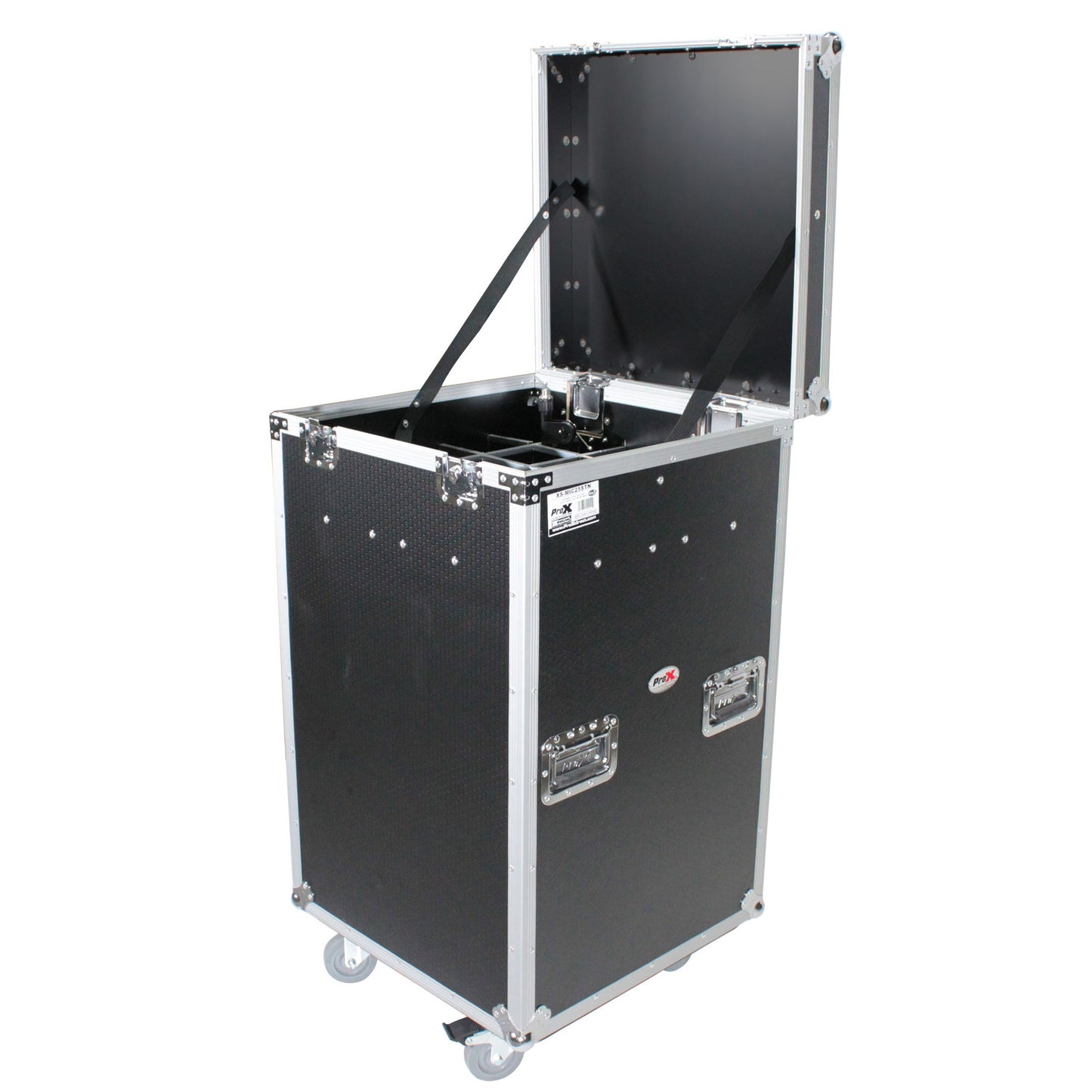 ProX Microphone Accessory Case ATA Flight Case For Mic Storage | 25-stand holder