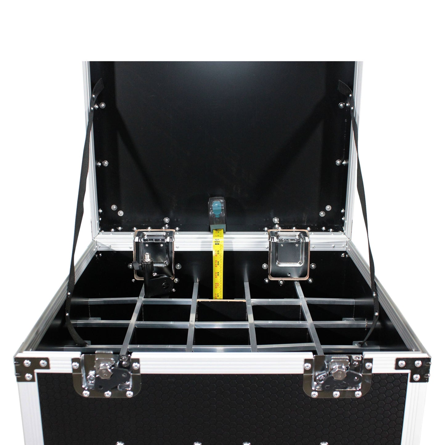 ProX Microphone Accessory Case ATA Flight Case For Mic Storage | 25-stand holder