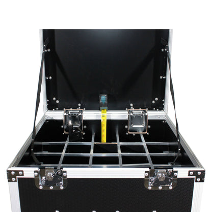 ProX Microphone Accessory Case ATA Flight Case For Mic Storage | 25-stand holder