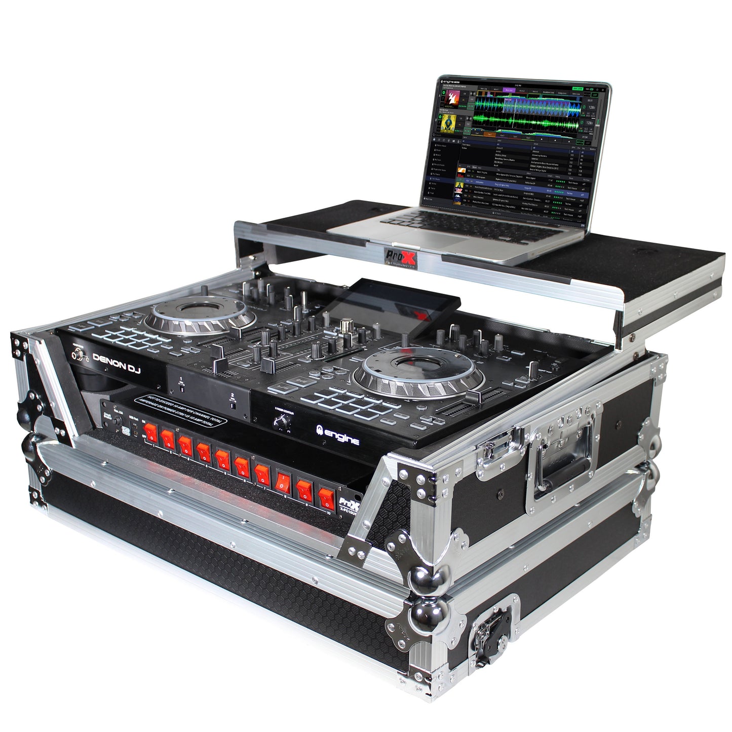 76269_ProX-ATA-Flight-Case-for-Denon-PRIME-2-DJ-Controller-With-Laptop-Shelf-_-Silver-on-Black_ALT01sqr