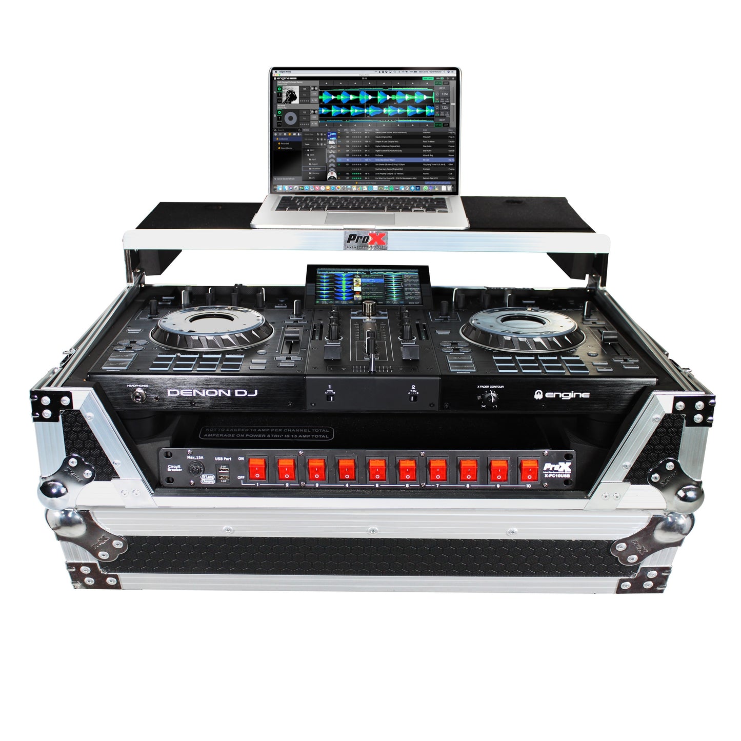 76269_ProX-ATA-Flight-Case-for-Denon-PRIME-2-DJ-Controller-With-Laptop-Shelf-_-Silver-on-Black_ALT02sqr
