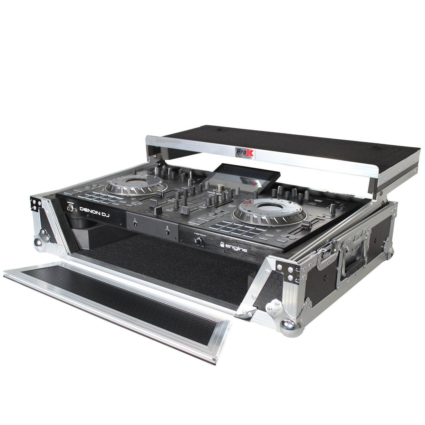 76269_ProX-ATA-Flight-Case-for-Denon-PRIME-2-DJ-Controller-With-Laptop-Shelf-_-Silver-on-Black_ALT05sqr