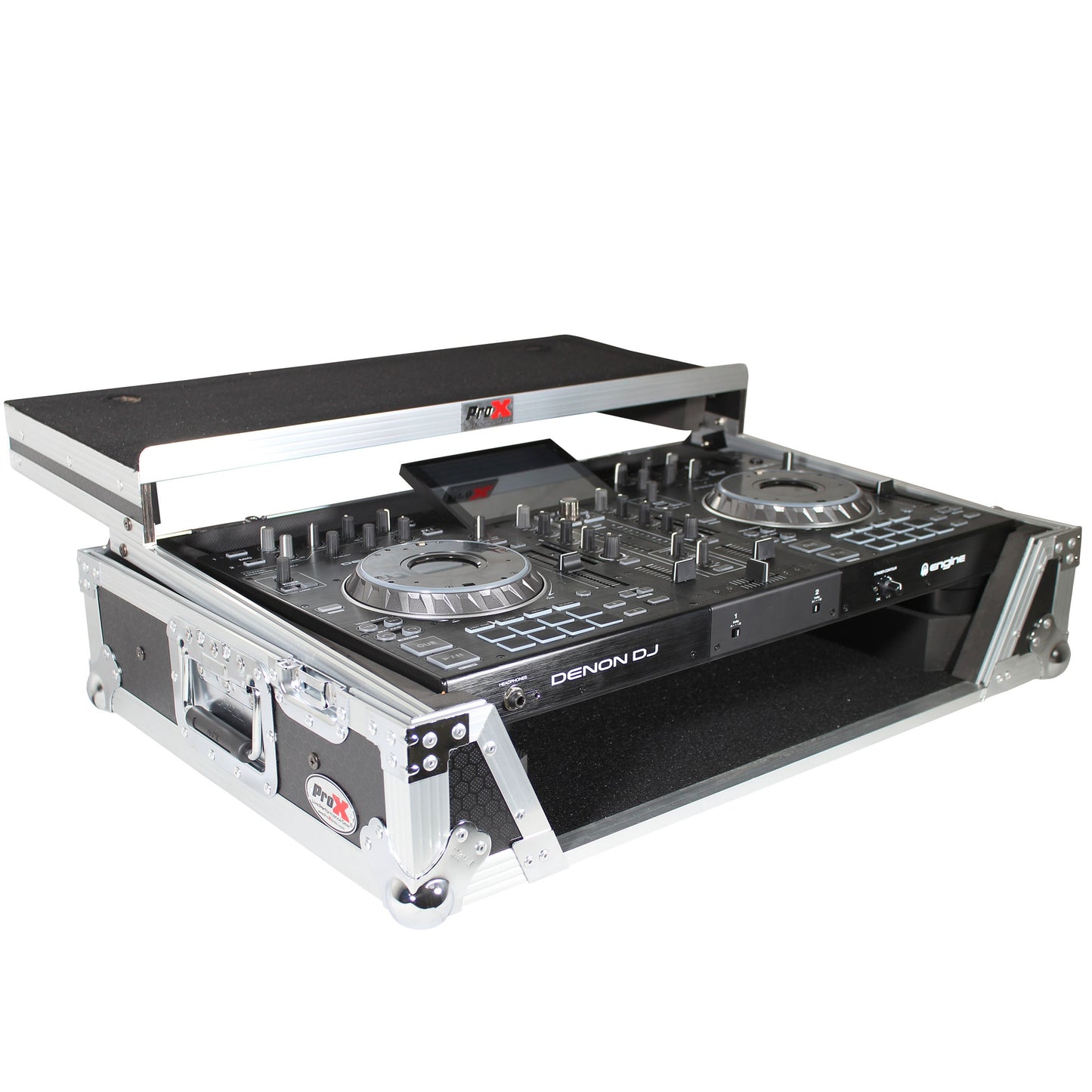 76269_ProX-ATA-Flight-Case-for-Denon-PRIME-2-DJ-Controller-With-Laptop-Shelf-_-Silver-on-Black_ALT06sqr