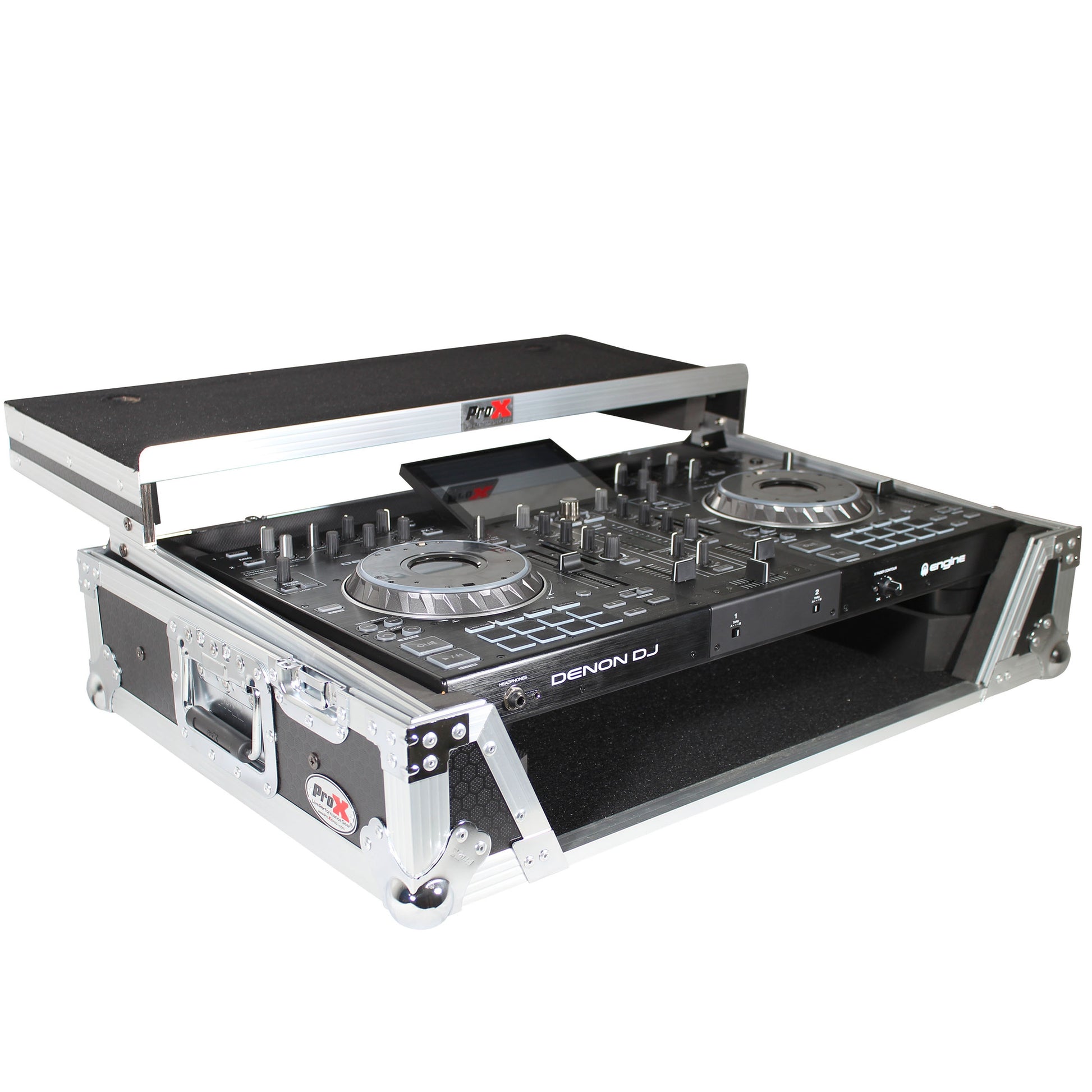 76269_ProX-ATA-Flight-Case-for-Denon-PRIME-2-DJ-Controller-With-Laptop-Shelf-_-Silver-on-Black_ALT06sqr