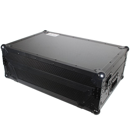 ProX ATA Flight Case for Denon PRIME 2 DJ Controller With Laptop Shelf | Black on Black