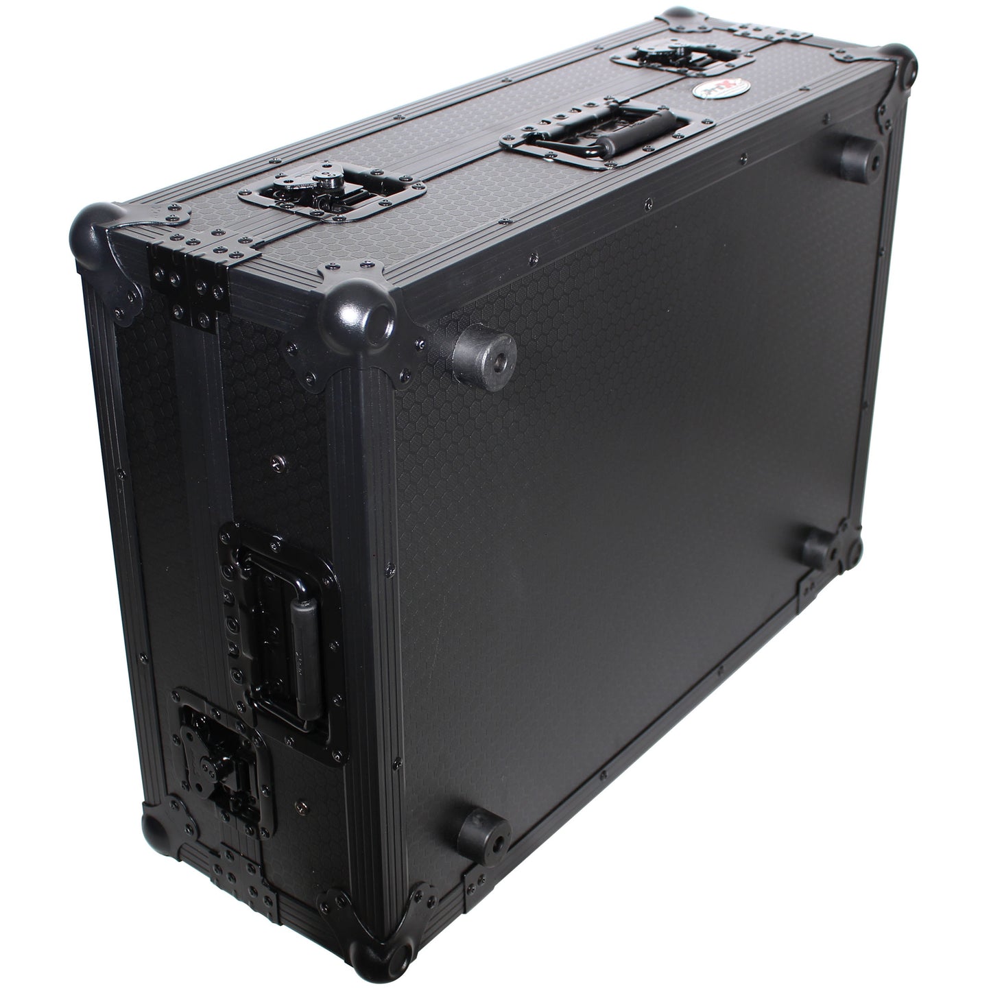 ProX ATA Flight Case for Denon PRIME 2 DJ Controller With Laptop Shelf | Black on Black