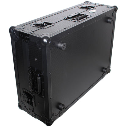 ProX ATA Flight Case for Denon PRIME 2 DJ Controller With Laptop Shelf | Black on Black