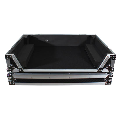 ProX ATA Flight Case for Denon PRIME 4 DJ Controller With Rack | Silver on Black