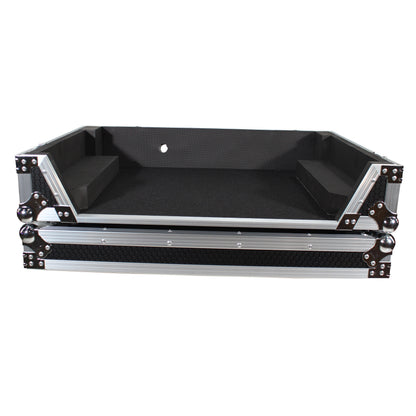 ProX ATA Flight Case for Denon PRIME 4 DJ Controller With Rack | Silver on Black