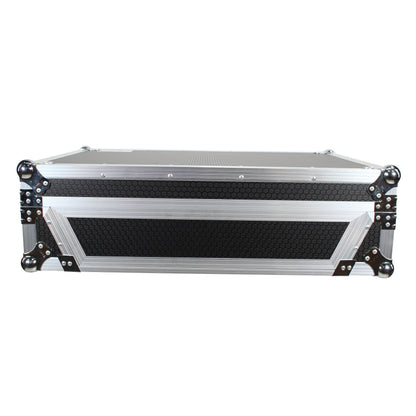 ProX ATA Flight Case for Denon PRIME 4 DJ Controller With Rack | Silver on Black