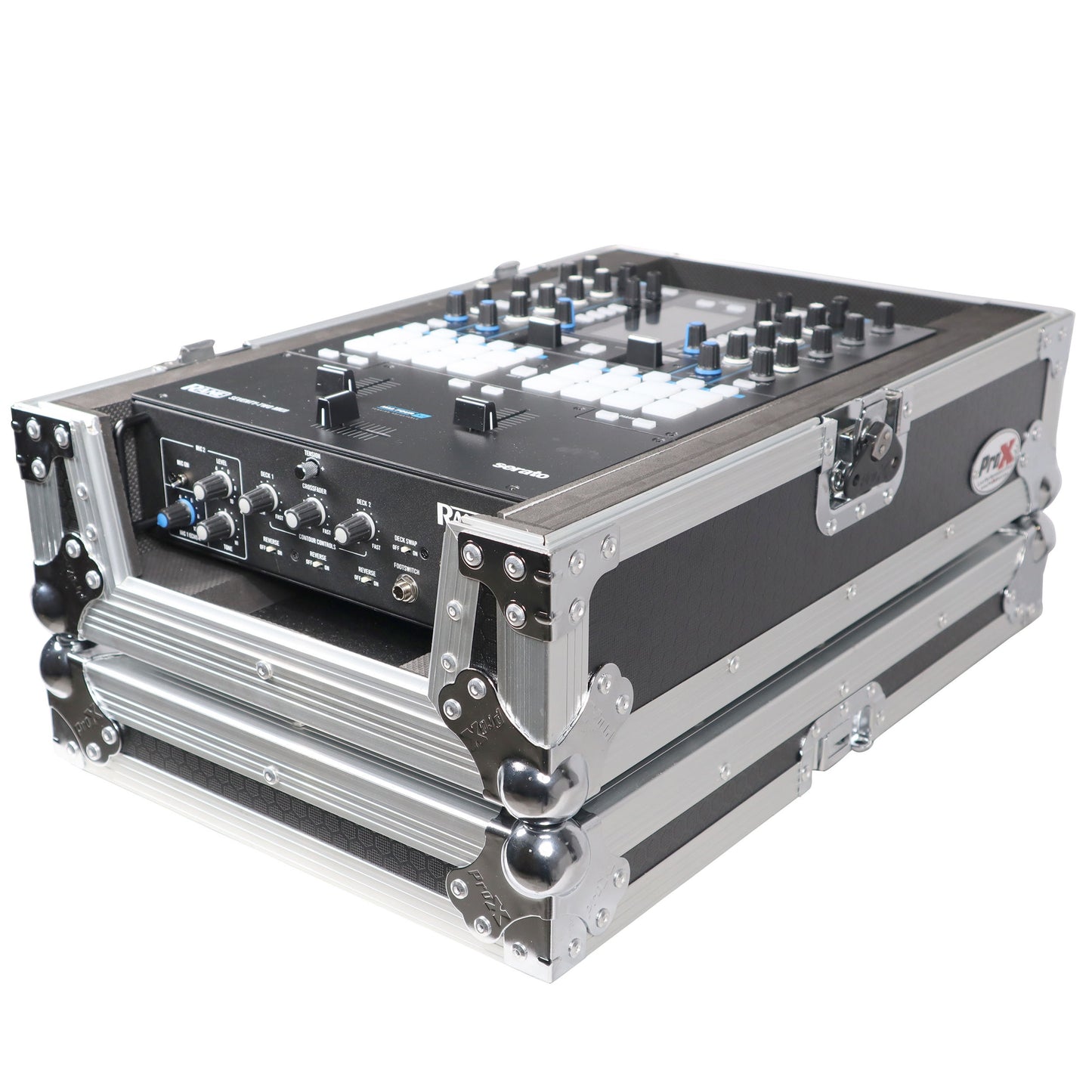 76280_ProX-Flight-Case-for-Rane-Seventy-DJ-Mixer-Road-Case-_-Silver-on-Black-_-Without-Laptop-Shelf_ALT02sqr
