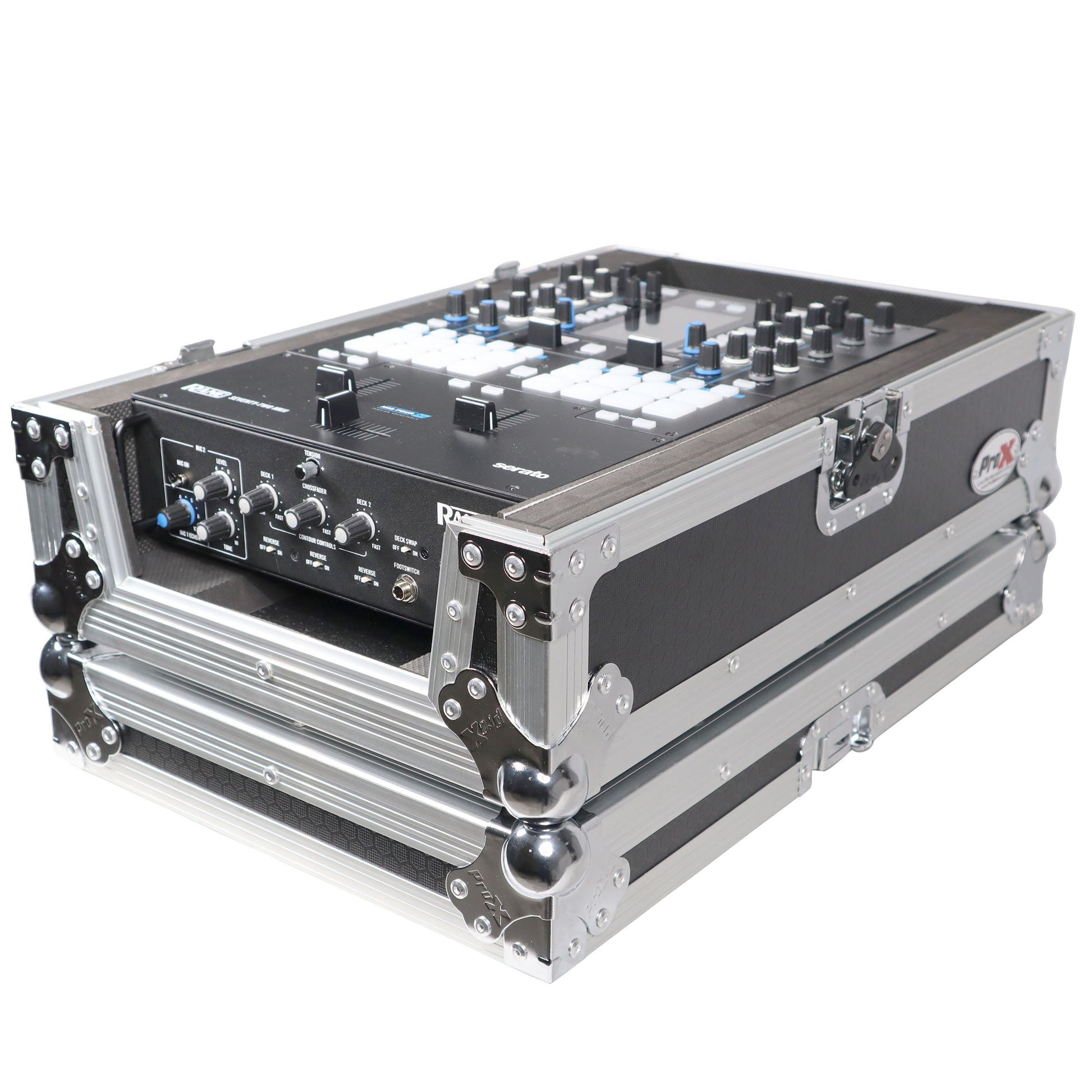76280_ProX-Flight-Case-for-Rane-Seventy-DJ-Mixer-Road-Case-_-Silver-on-Black-_-Without-Laptop-Shelf_ALT02sqr