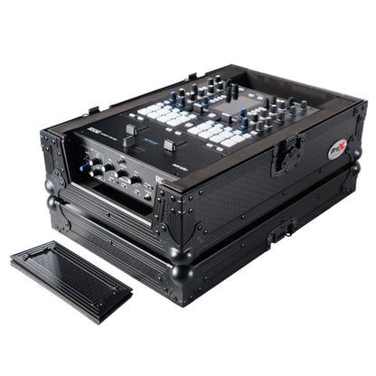 ProX Flight Case for Rane Seventy DJ Mixer Road Case | Black on Black | Without Laptop Shelf