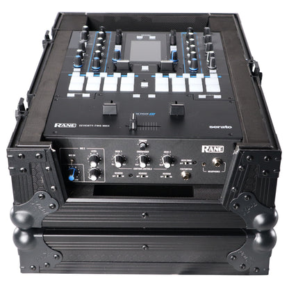 ProX Flight Case for Rane Seventy DJ Mixer Road Case | Black on Black | Without Laptop Shelf