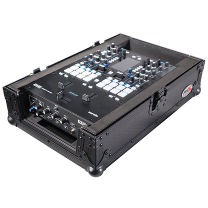 ProX Flight Case for Rane Seventy DJ Mixer Road Case | Black on Black | Without Laptop Shelf