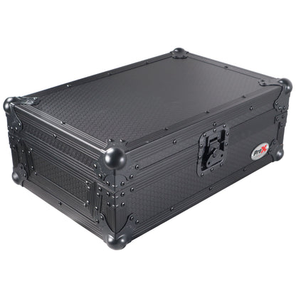 ProX Flight Case for Rane Seventy DJ Mixer Road Case | Black on Black | Without Laptop Shelf