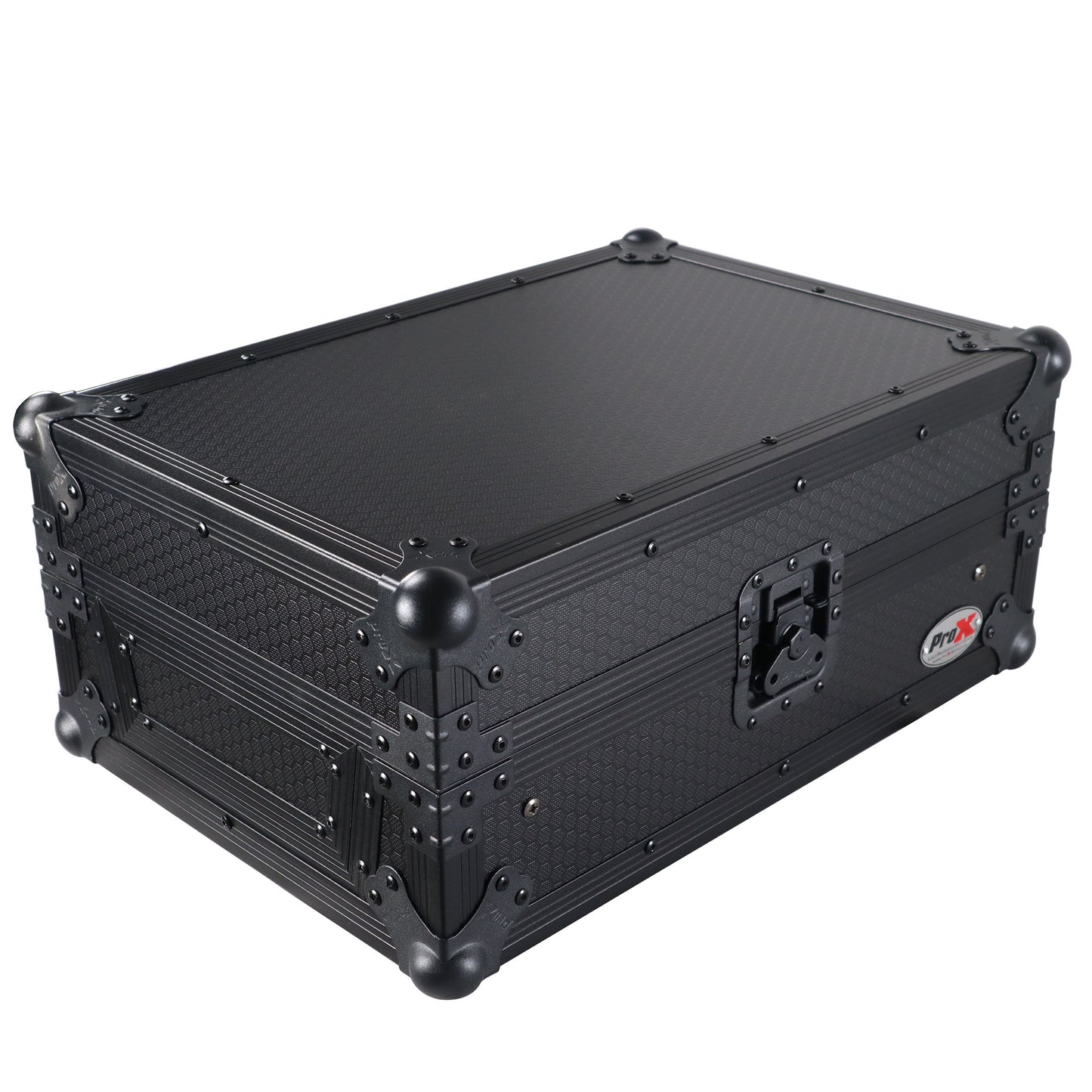 ProX Flight Case for Rane Seventy DJ Mixer Road Case | Black on Black | With Laptop Shelf