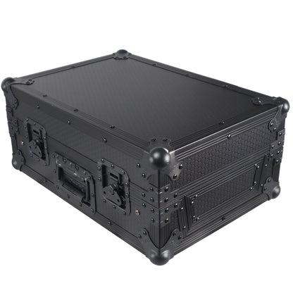 ProX Flight Case for Rane Seventy DJ Mixer Road Case | Black on Black | With Laptop Shelf