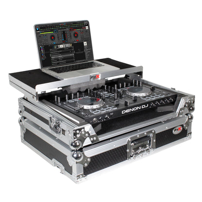 ProX Universal DJ Controller Case Flight Road Case With Laptop Shelf | Medium