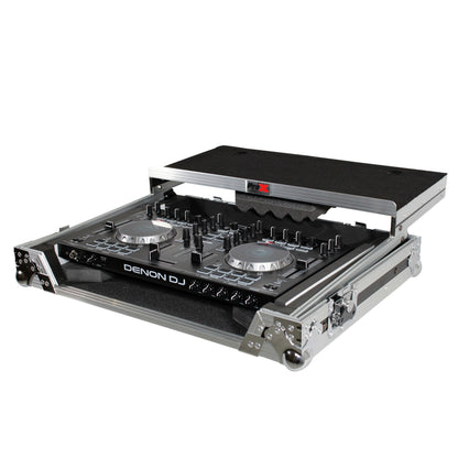 ProX Universal DJ Controller Case Flight Road Case With Laptop Shelf | Medium