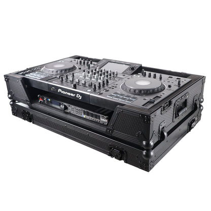 ProX ATA Flight Case For Pioneer XDJ-XZ DJ Controller with 1U Rack Space and Wheels | Black/Black | Without Laptop Shelf
