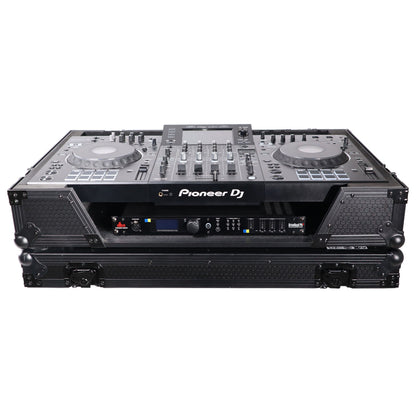 ProX ATA Flight Case For Pioneer XDJ-XZ DJ Controller with 1U Rack Space and Wheels | Black/Black | Without Laptop Shelf