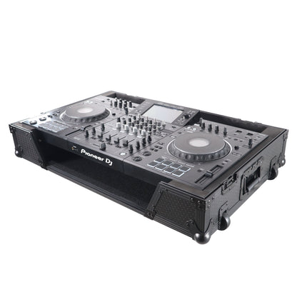 ProX ATA Flight Case For Pioneer XDJ-XZ DJ Controller with 1U Rack Space and Wheels | Black/Black | Without Laptop Shelf