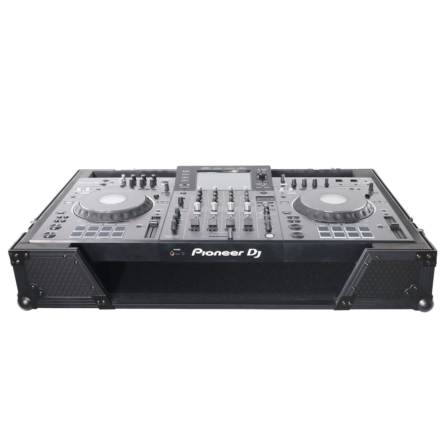 ProX ATA Flight Case For Pioneer XDJ-XZ DJ Controller with 1U Rack Space and Wheels | Black/Black | Without Laptop Shelf