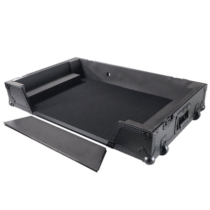 ProX ATA Flight Case For Pioneer XDJ-XZ DJ Controller with 1U Rack Space and Wheels | Black/Black | Without Laptop Shelf