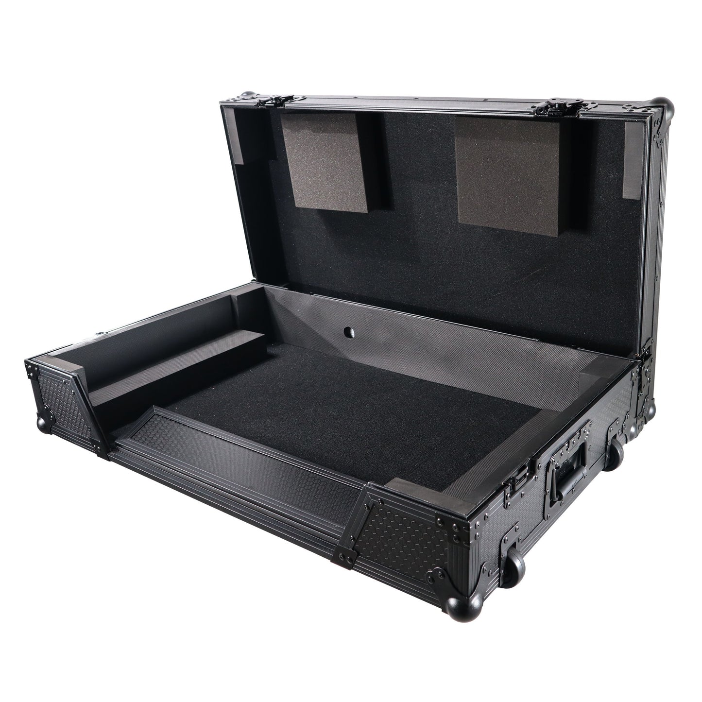 ProX ATA Flight Case For Pioneer XDJ-XZ DJ Controller with 1U Rack Space and Wheels | Black/Black | Without Laptop Shelf