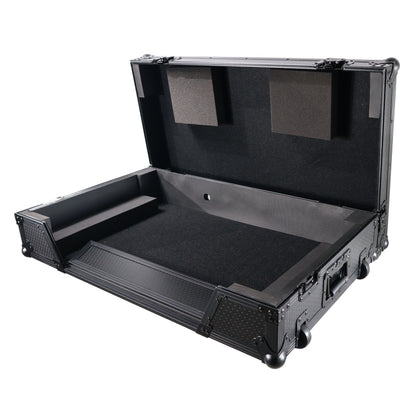 ProX ATA Flight Case For Pioneer XDJ-XZ DJ Controller with 1U Rack Space and Wheels | Black/Black | Without Laptop Shelf