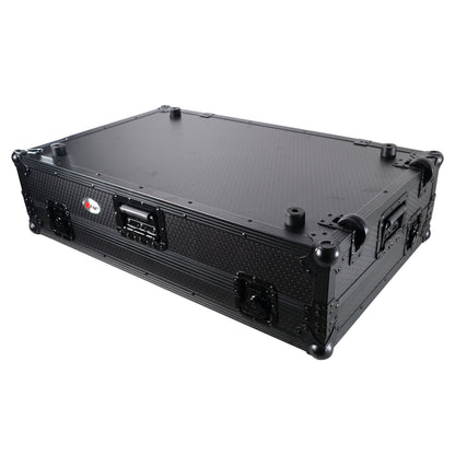 ProX ATA Flight Case For Pioneer XDJ-XZ DJ Controller with 1U Rack Space and Wheels | Black/Black | Without Laptop Shelf