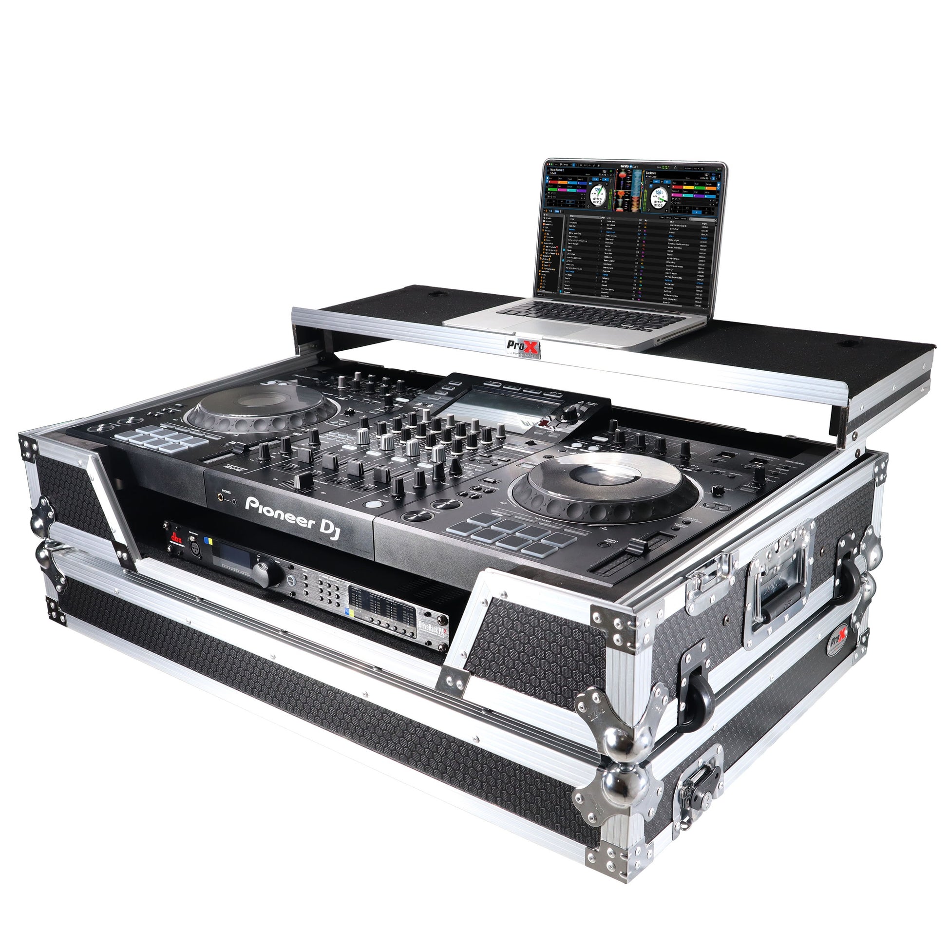 76366_ProX-ATA-Flight-Case-For-Pioneer-XDJ-XZ-DJ-Controller-with-1U-Rack-Space-and-Wheels-_-Silver_Black-_-With-Laptop-Shelf_ALT02sqr