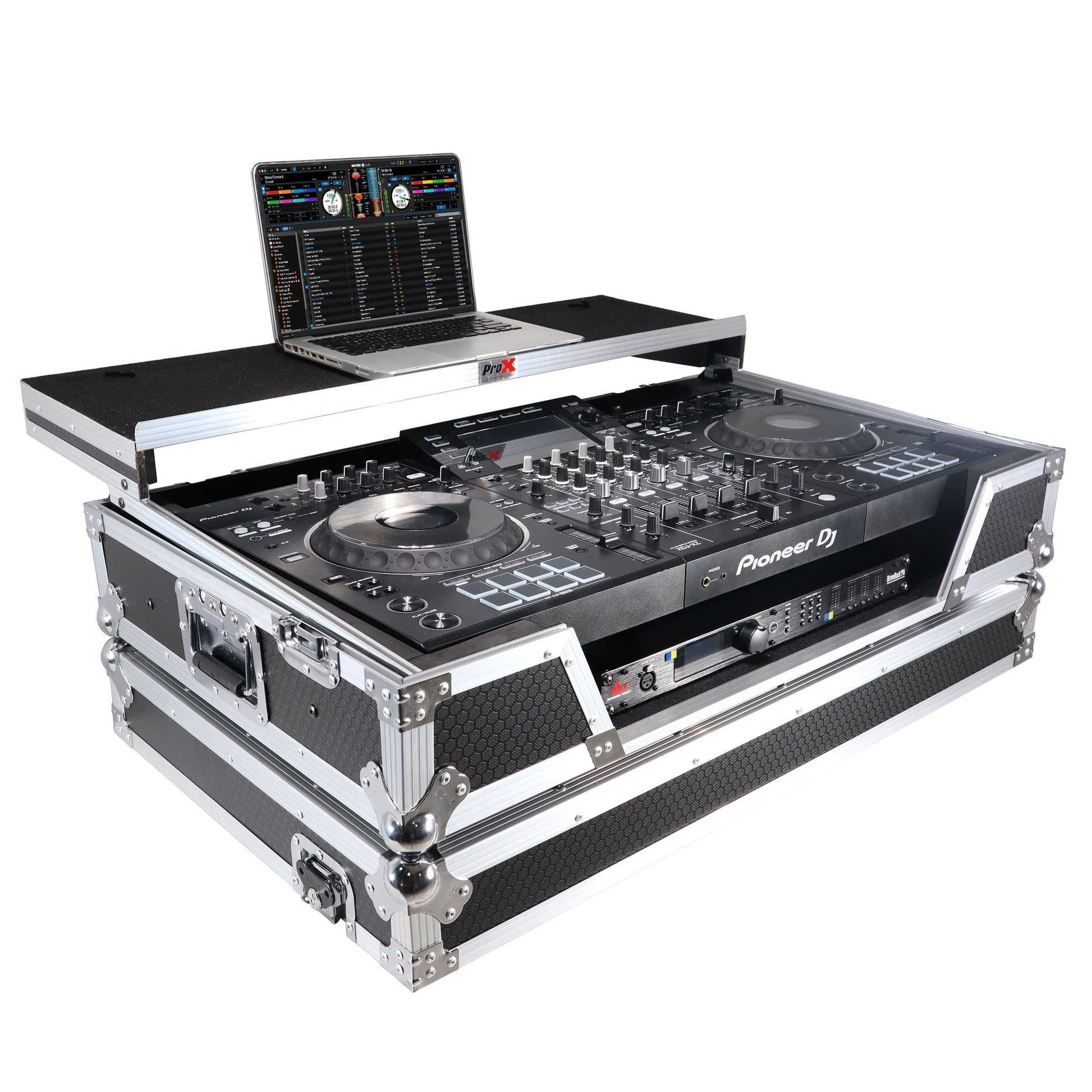 76366_ProX-ATA-Flight-Case-For-Pioneer-XDJ-XZ-DJ-Controller-with-1U-Rack-Space-and-Wheels-_-Silver_Black-_-With-Laptop-Shelf_ALT03sqr