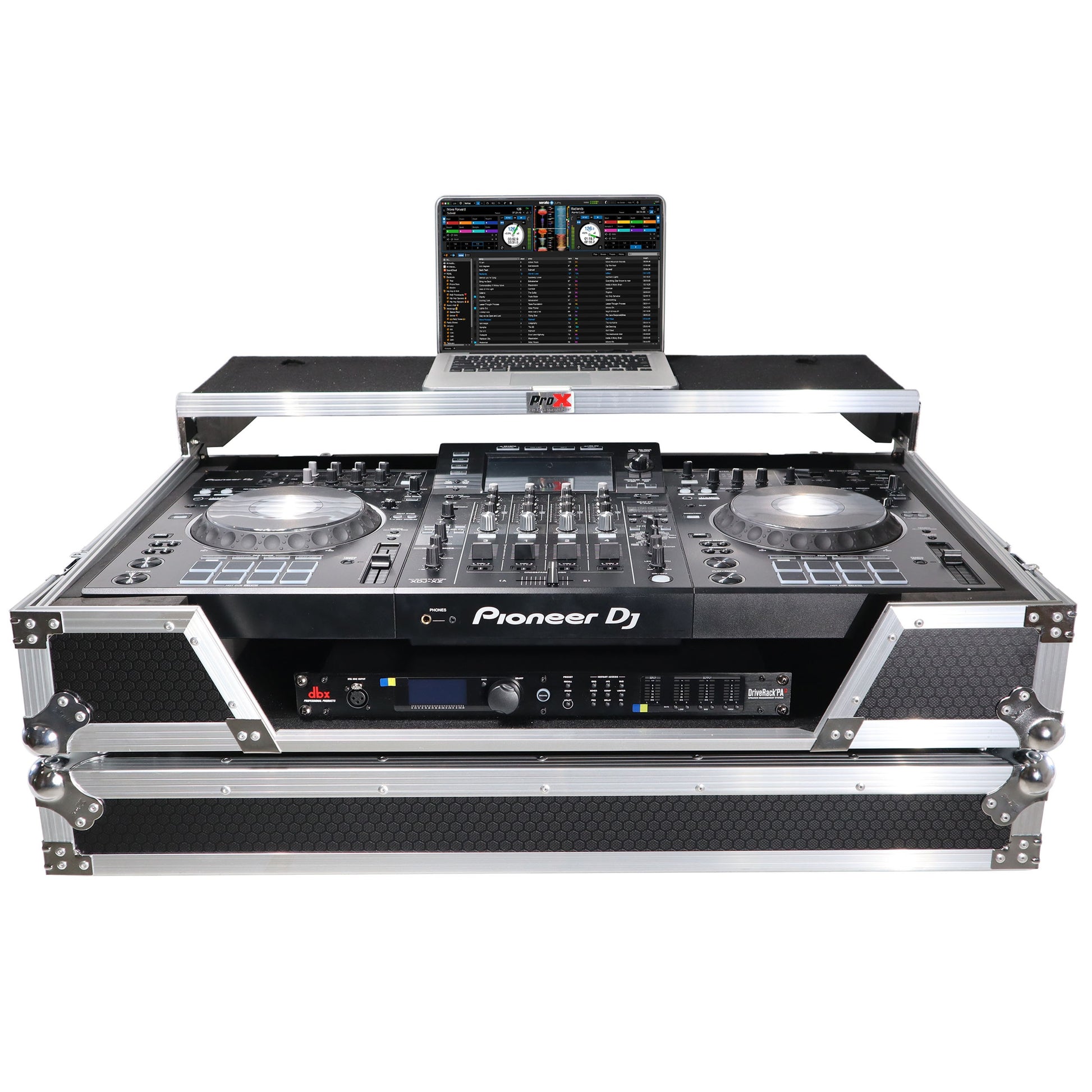 76366_ProX-ATA-Flight-Case-For-Pioneer-XDJ-XZ-DJ-Controller-with-1U-Rack-Space-and-Wheels-_-Silver_Black-_-With-Laptop-Shelf_ALT04sqr