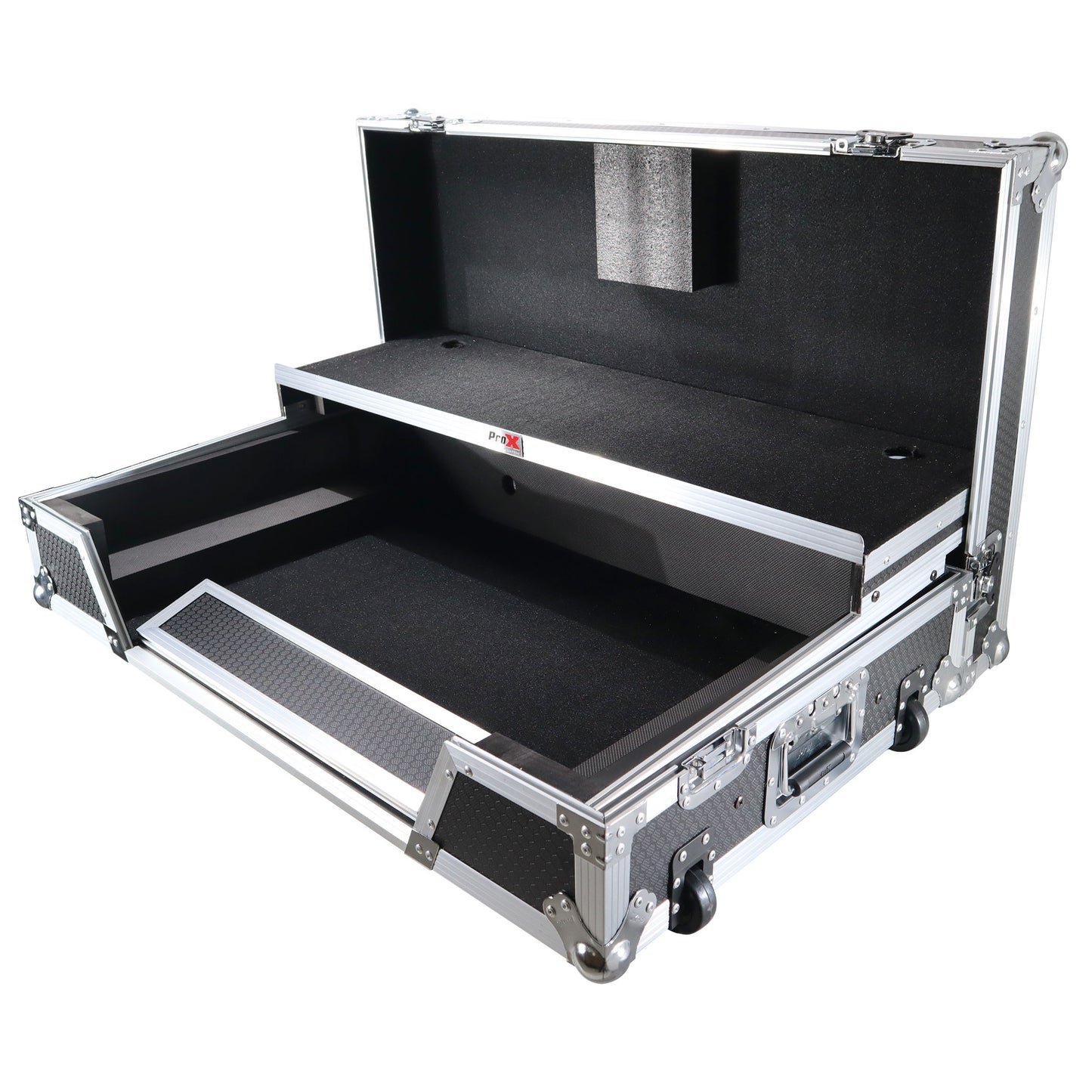 76366_ProX-ATA-Flight-Case-For-Pioneer-XDJ-XZ-DJ-Controller-with-1U-Rack-Space-and-Wheels-_-Silver_Black-_-With-Laptop-Shelf_ALT10sqr