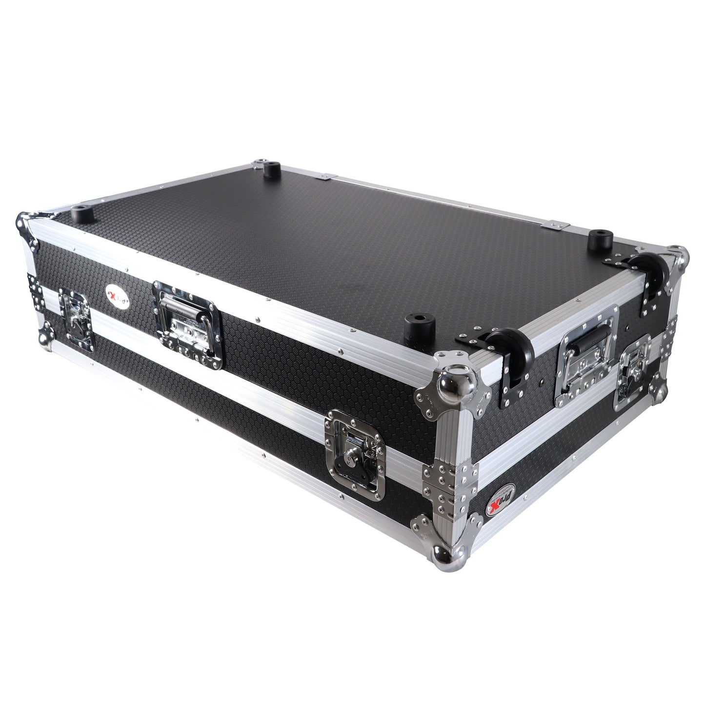 76366_ProX-ATA-Flight-Case-For-Pioneer-XDJ-XZ-DJ-Controller-with-1U-Rack-Space-and-Wheels-_-Silver_Black-_-With-Laptop-Shelf_ALT14sqr
