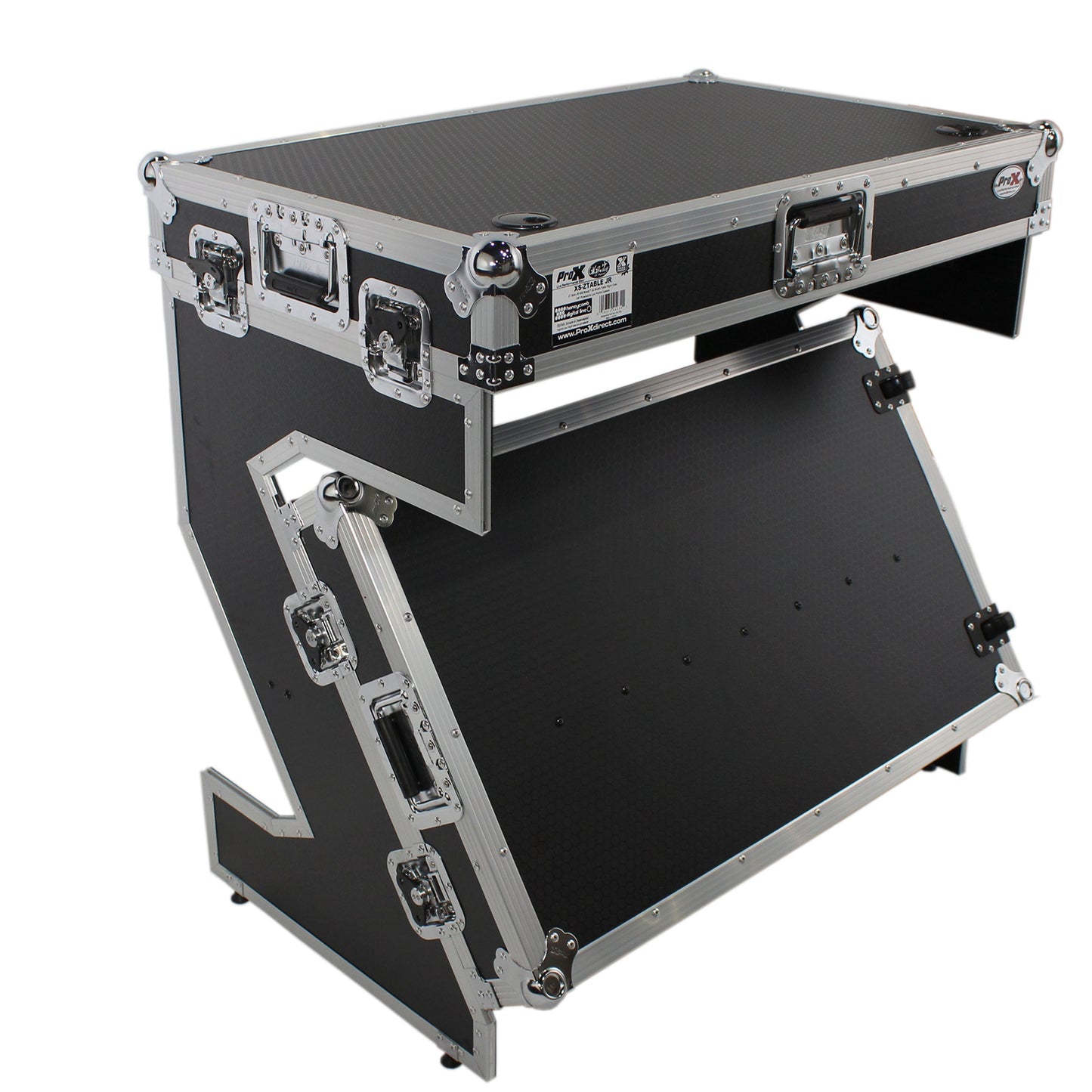 ProX XS-ZTABLEJR Folding DJ Workstation Flight Case With Wheels