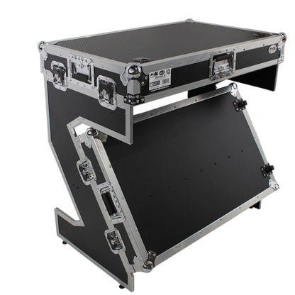 ProX XS-ZTABLEJR Folding DJ Workstation Flight Case With Wheels