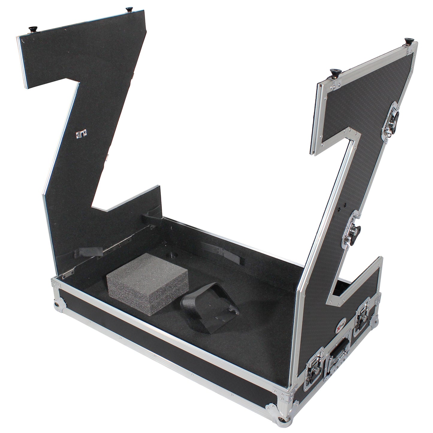 ProX XS-ZTABLEJR Folding DJ Workstation Flight Case With Wheels