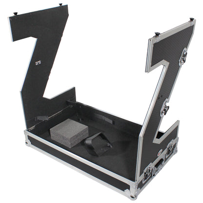 ProX XS-ZTABLEJR Folding DJ Workstation Flight Case With Wheels