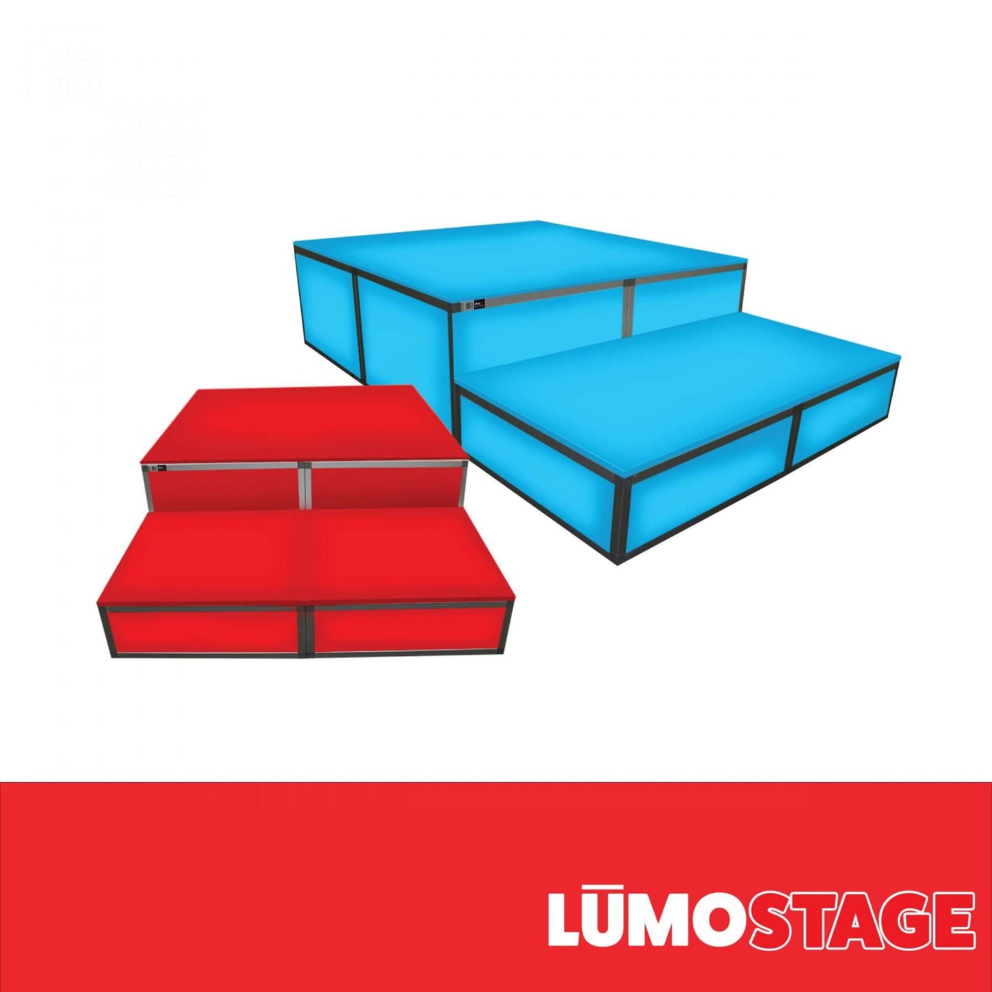 ProX LUMOStage Acrylic Replacement Side Panels Set of 2 | 16 in