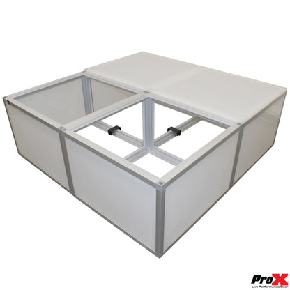 ProX XSA-2X2-24 Lumo Stage Acrylic Cube Platform Light Box