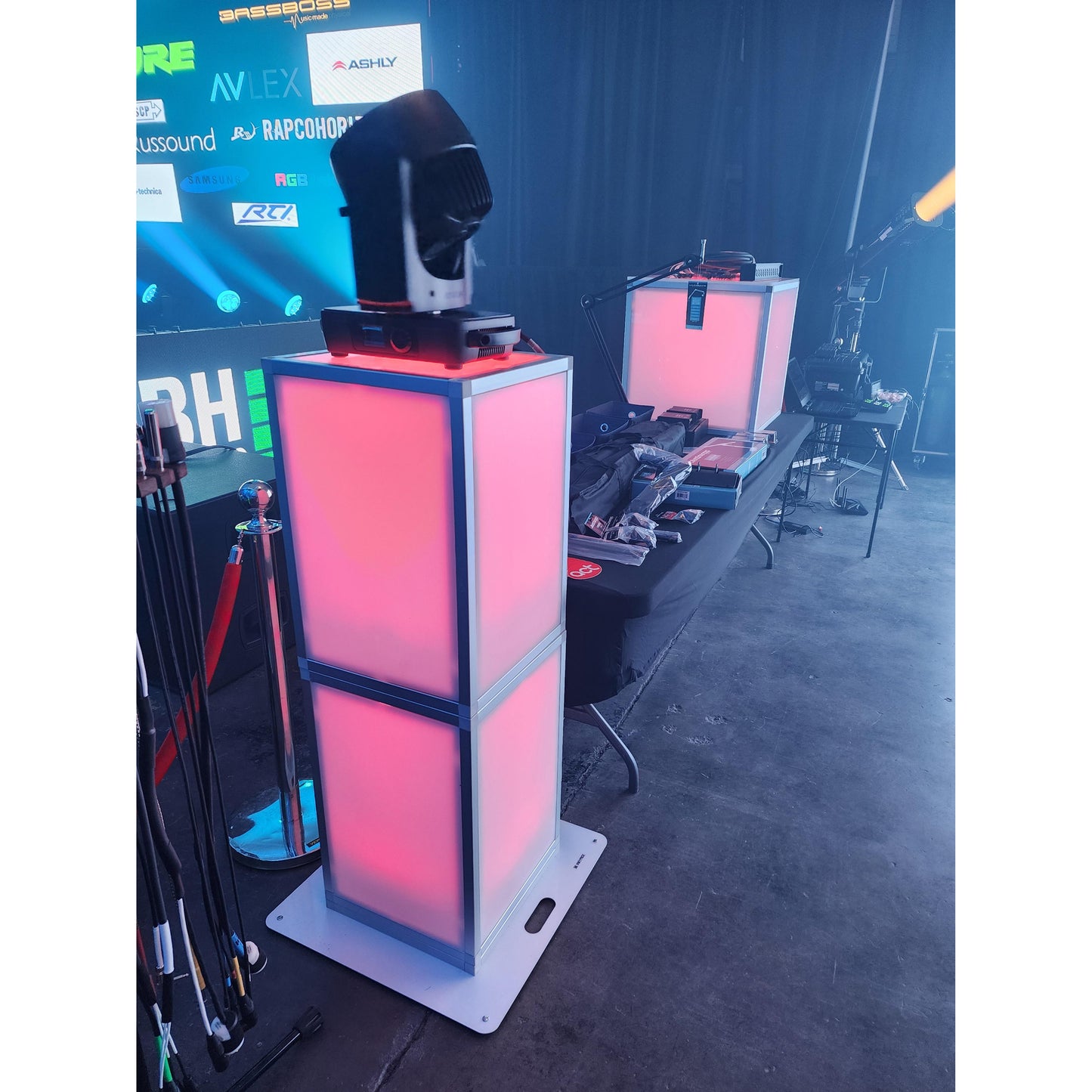 ProX XSA-2X2-24 Lumo Stage Acrylic Cube Platform Light Box