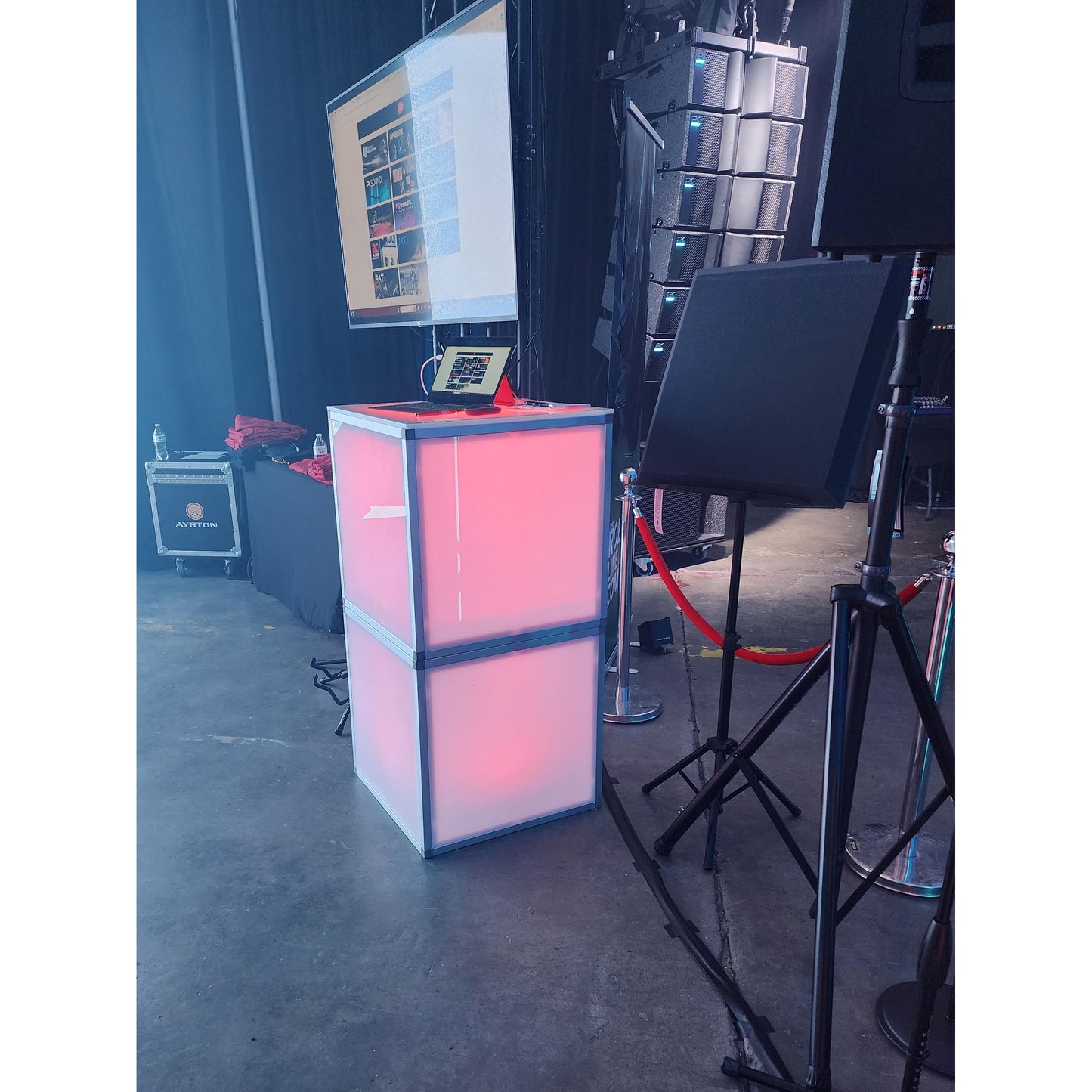 ProX XSA-2X2-24 Lumo Stage Acrylic Cube Platform Light Box